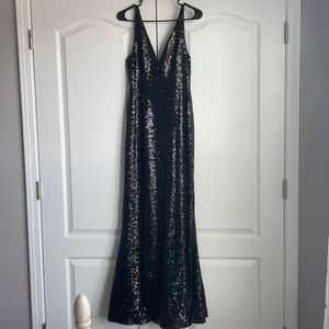 Black sequin dress